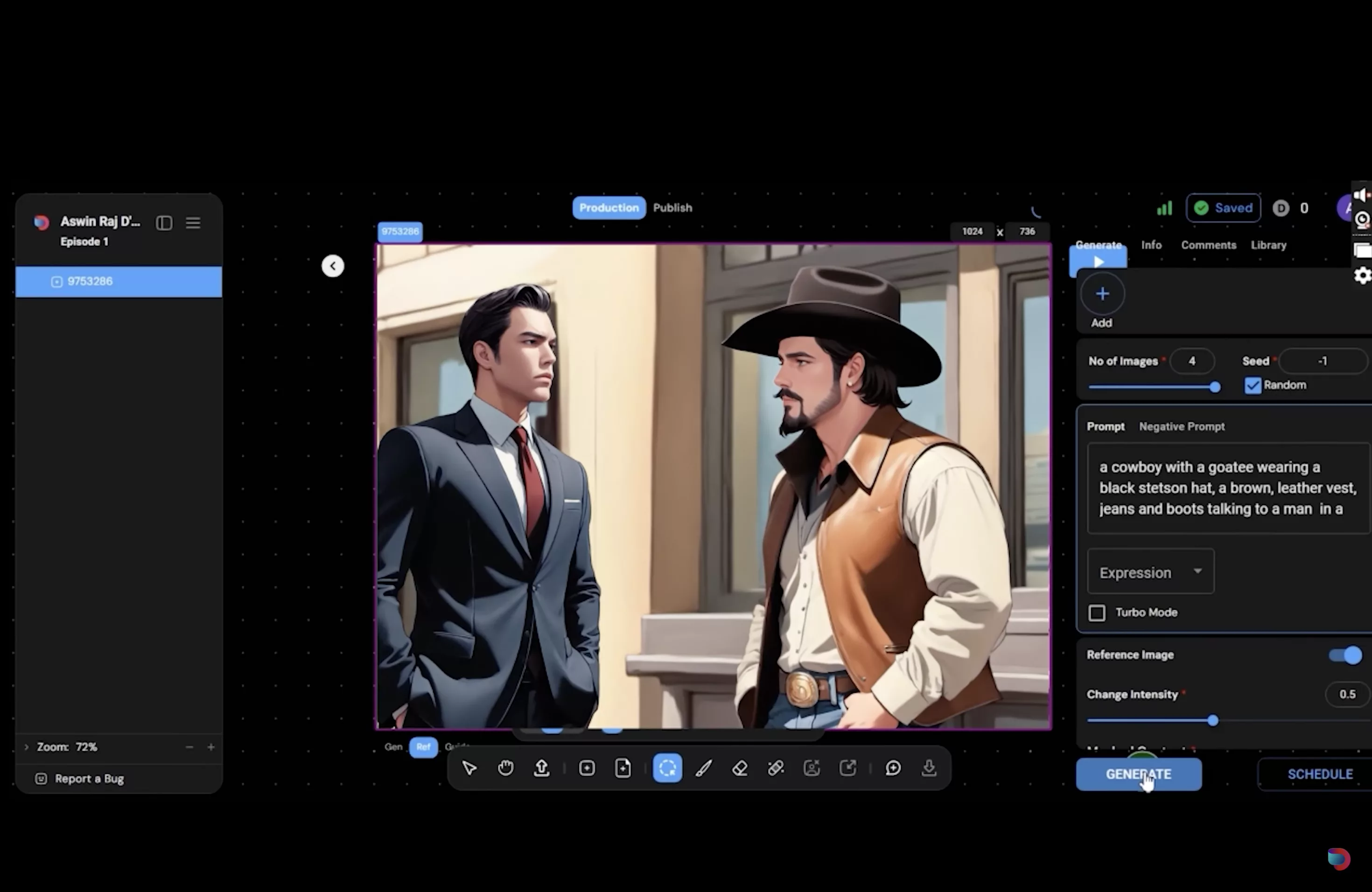 Dashtoon solves this through a hybrid human-AI approach.